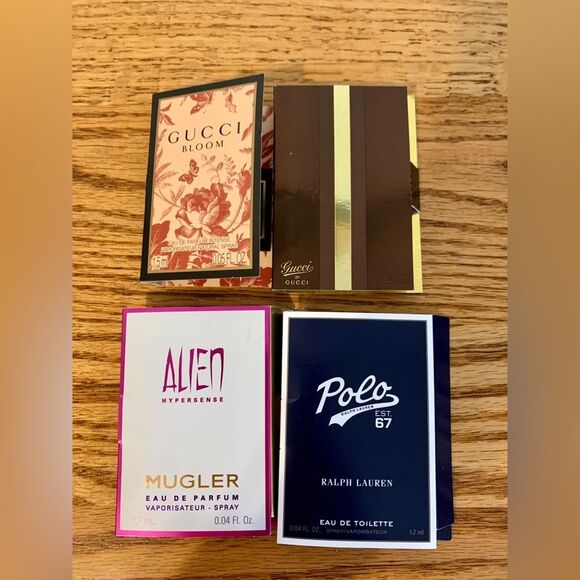 SET 4X Gucci Bloom Gucci by Gucci Mugler Alien Ralph Lauren Polo Perfume Bundle - Picture 3 of 4